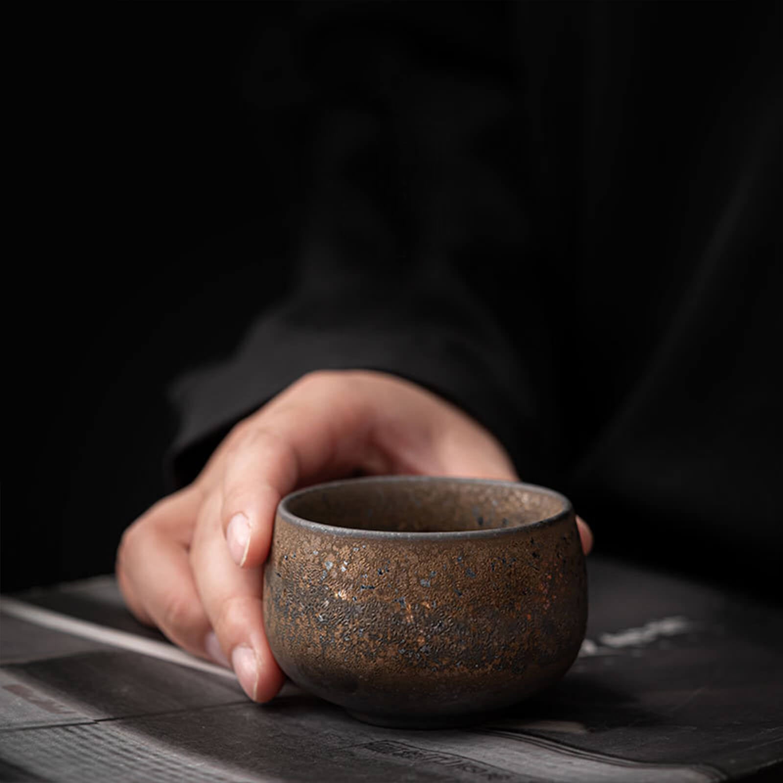 3pcs Japanese stoneware teaware_11