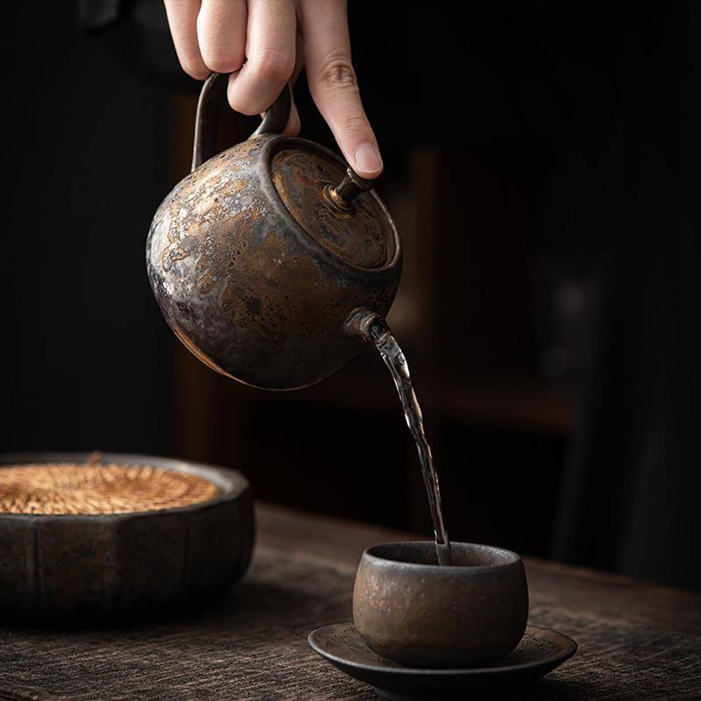 3pcs Japanese stoneware teaware_2