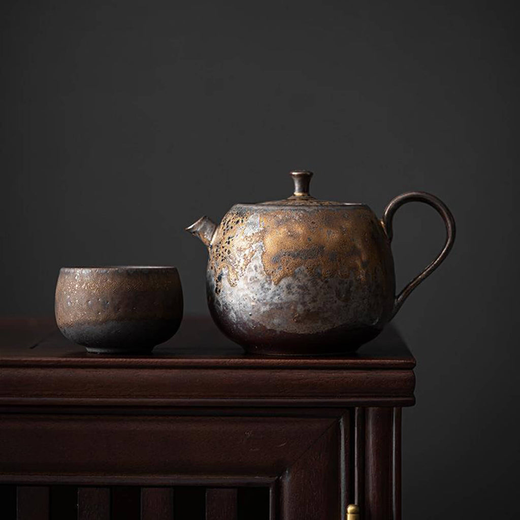 3pcs Japanese stoneware teaware_3