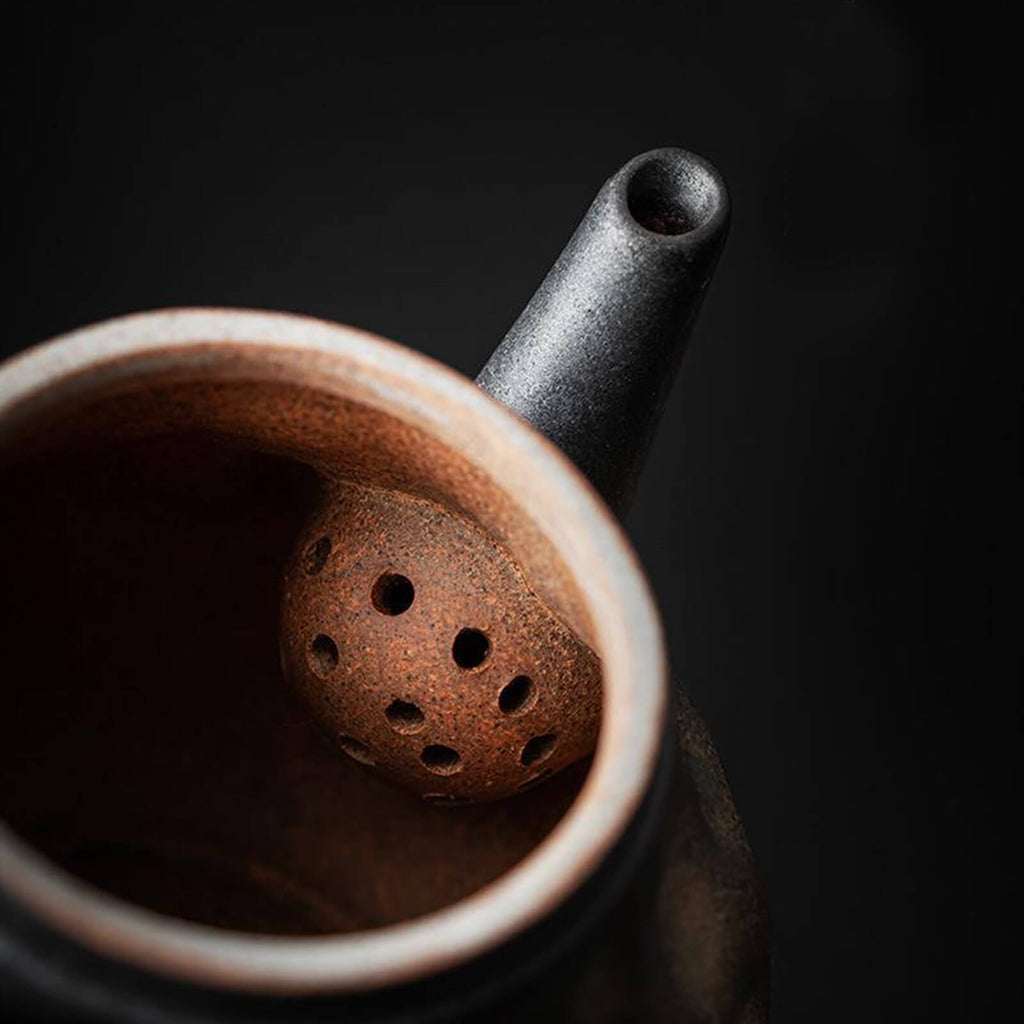 Hand made Vintage Hammer Pattern Japanese Ceramic TeaSet_9