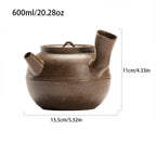 Japanese Wabi-Sabi Side-Handle Teapot_SIZE