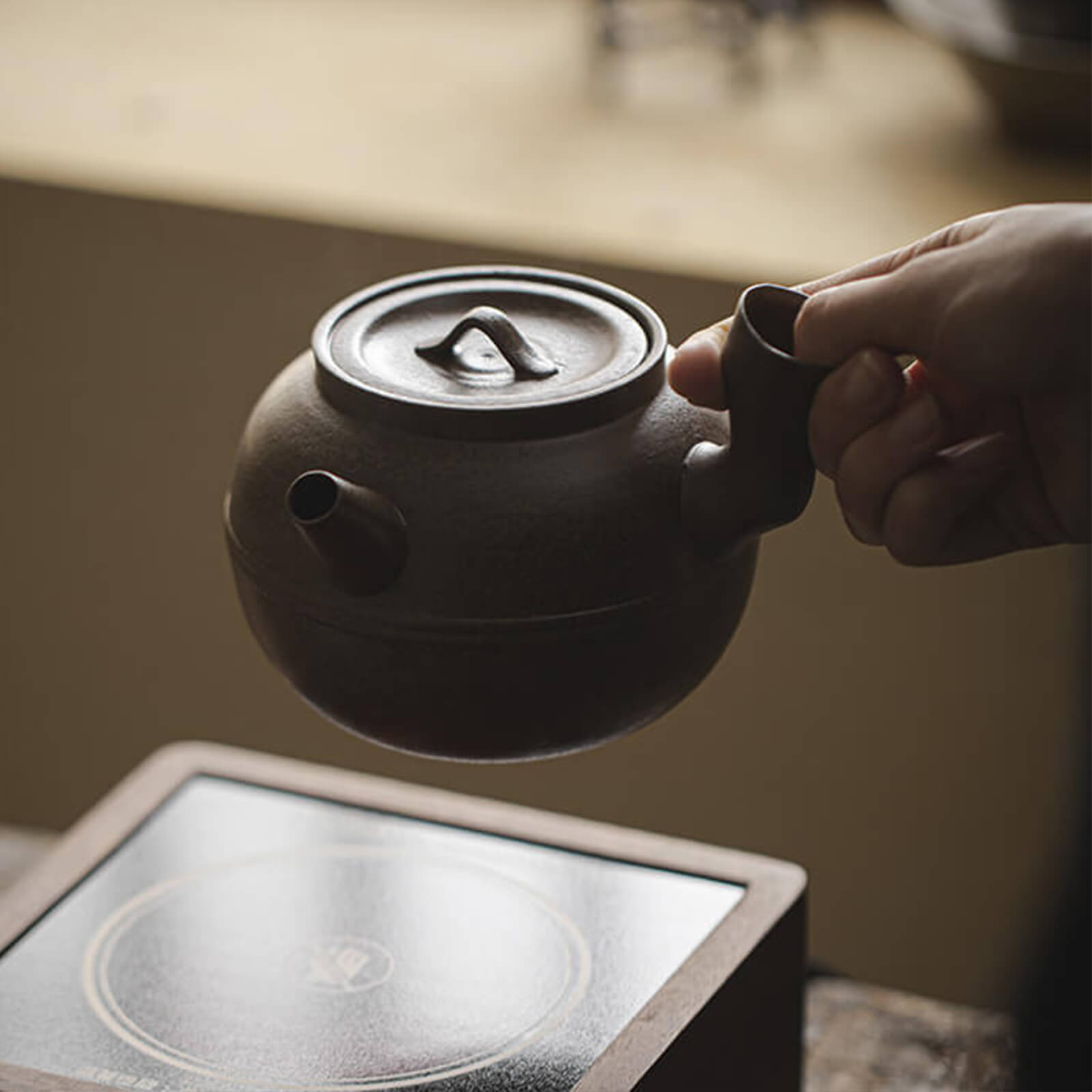 Japanese Wabi-Sabi Side-Handle Teapot_TAKE