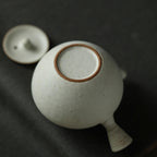 Japanese style simple wabi-sabi sidehandle Teapot_5