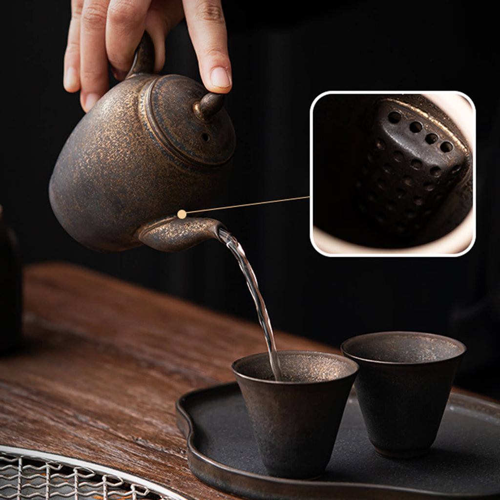 Retro and elegant ceramic tea set_10