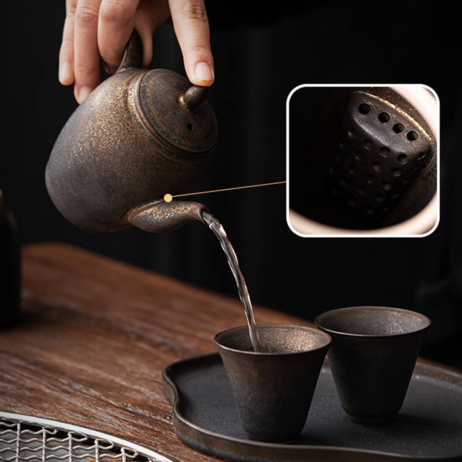 Retro and elegant ceramic tea set_10