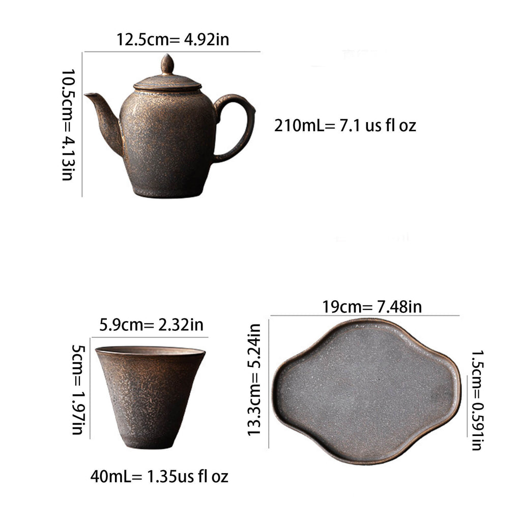Retro and elegant ceramic tea set_SIZE