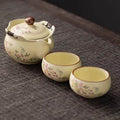 Hand Painted Japanese Tea Set – High-End Floral Teapot Set