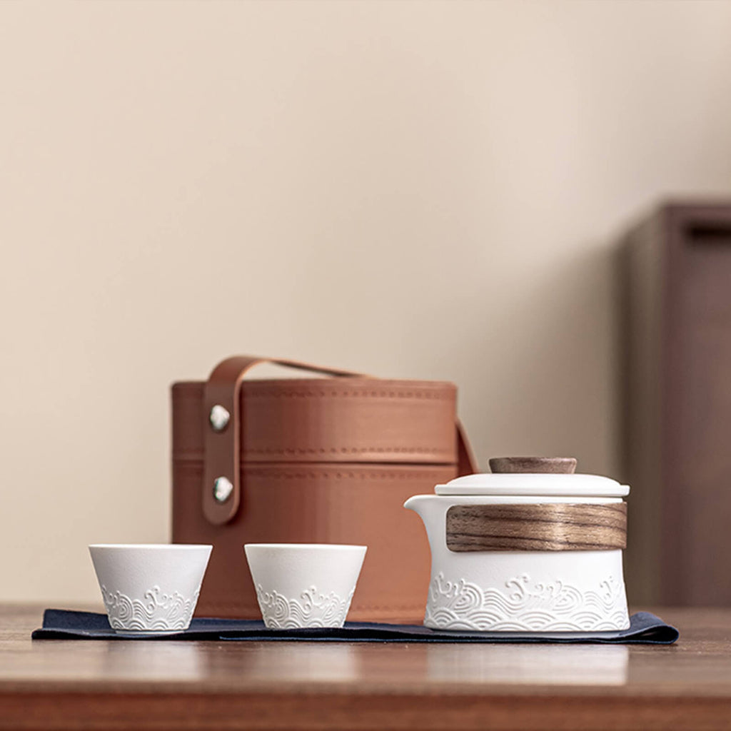 Japanese Tea Gift Set – Portable Travel Teapot & Cup Kit