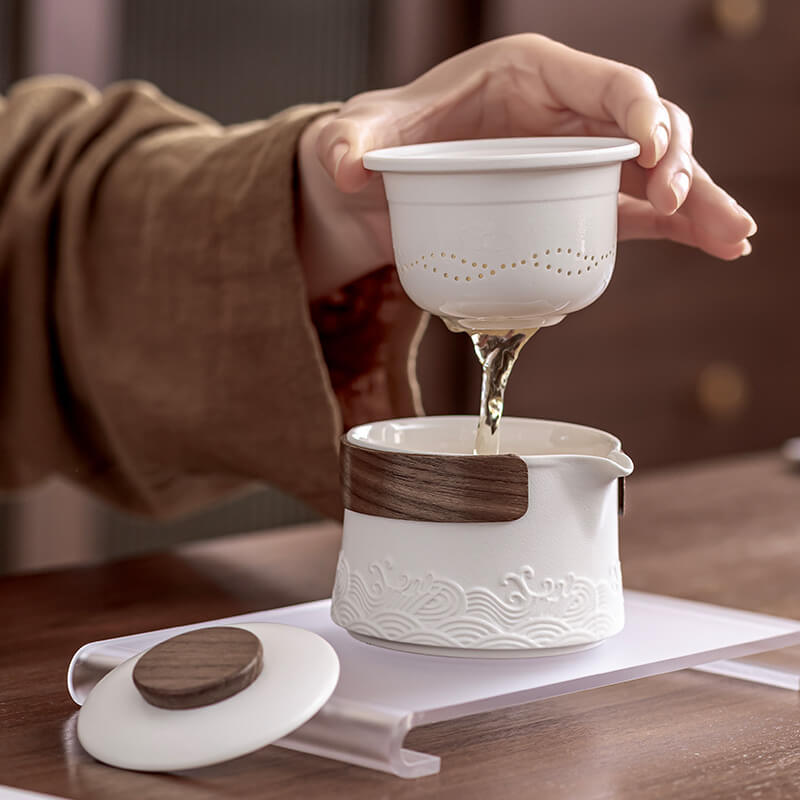 Japanese Tea Gift Set – Portable Travel Teapot & Cup Kit