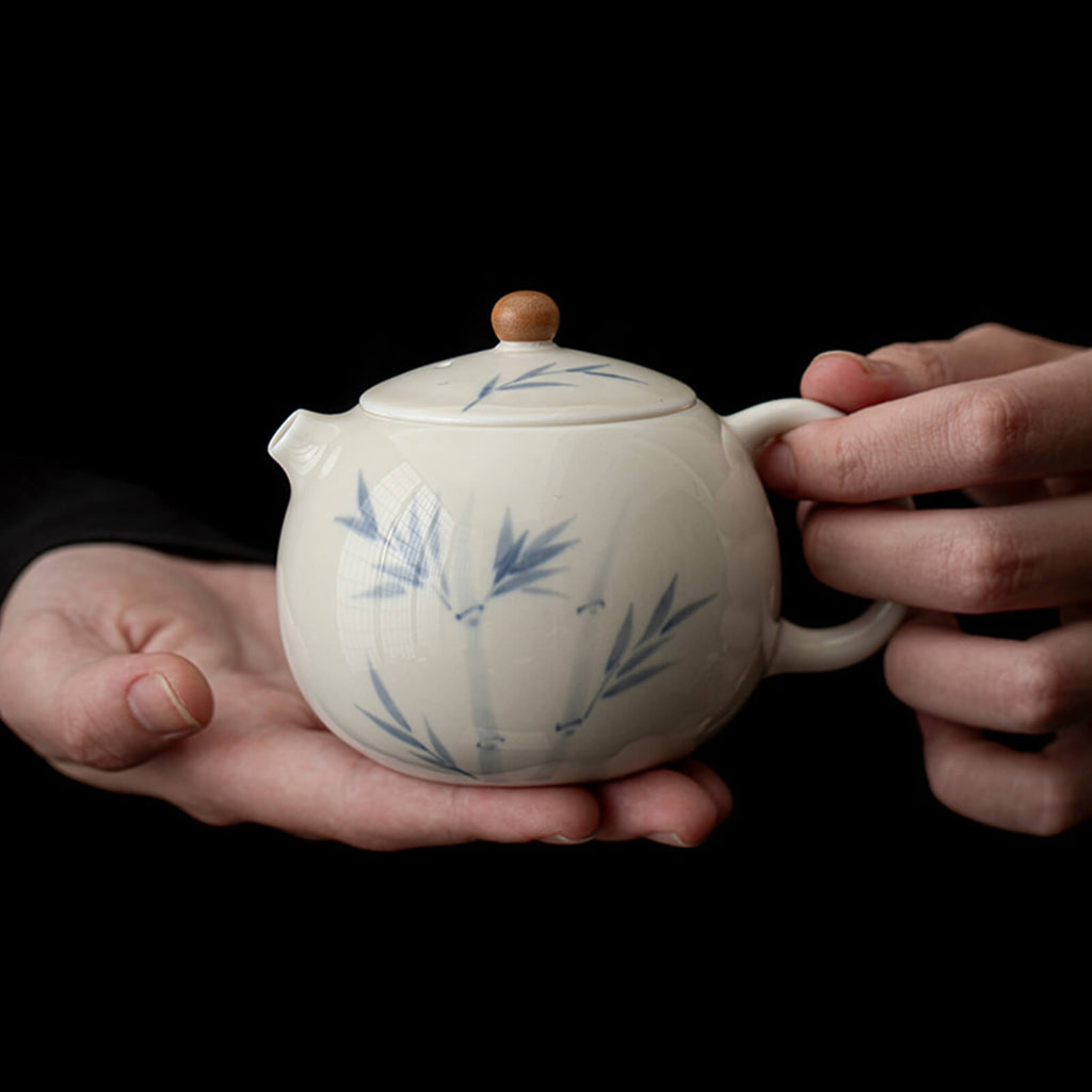 Traditional Japanese Tea Set – Hand-Painted Ceramic Teapot