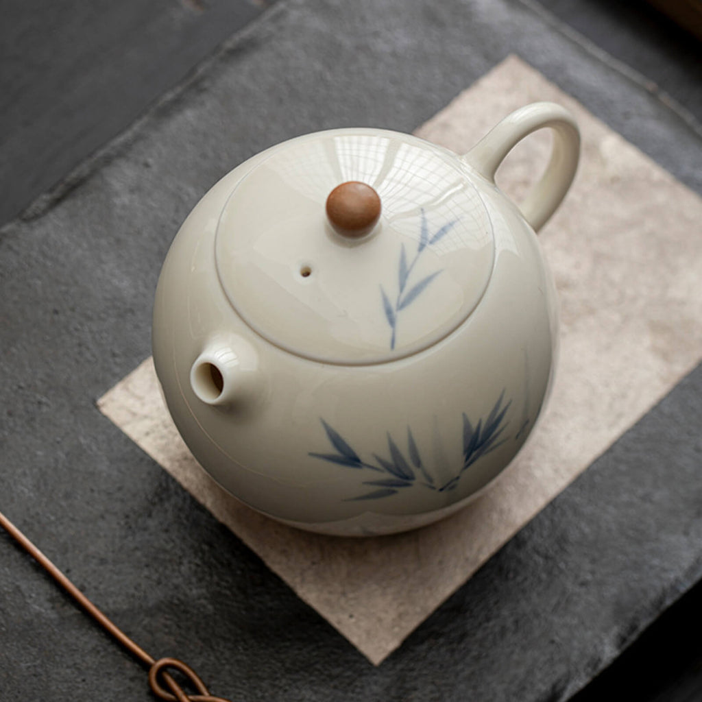 Traditional Japanese Tea Set – Hand-Painted Ceramic Teapot