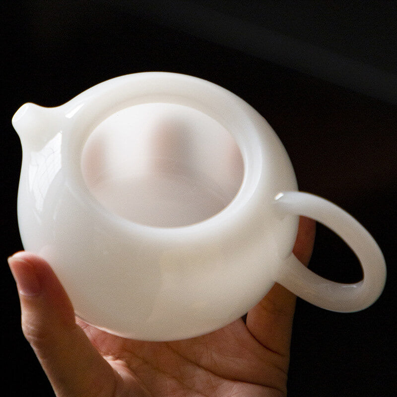 Japanese Tea Set Traditional – White Ceramic Teapot Set